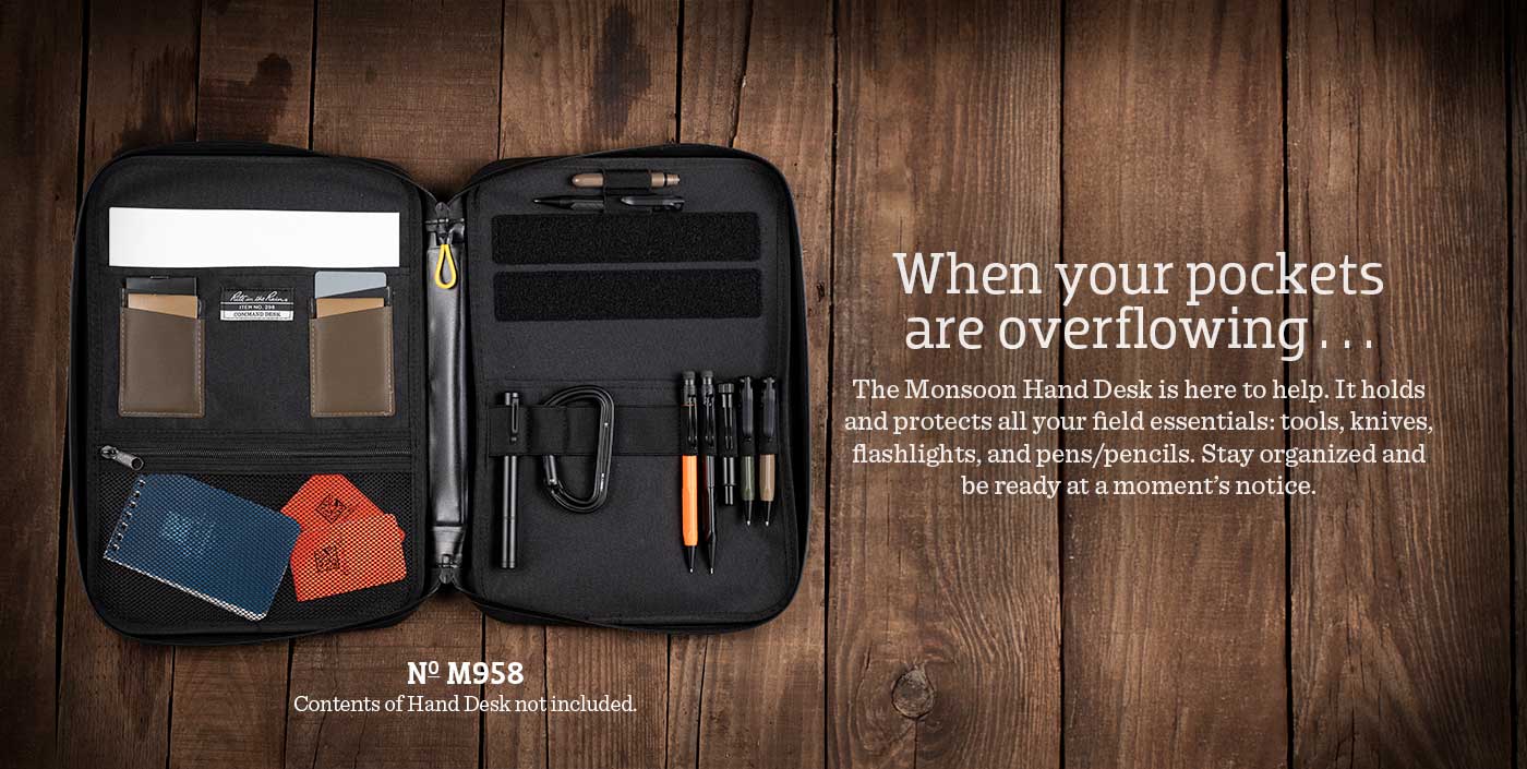 Pocket Organizer will protect and organize your essential field tools.