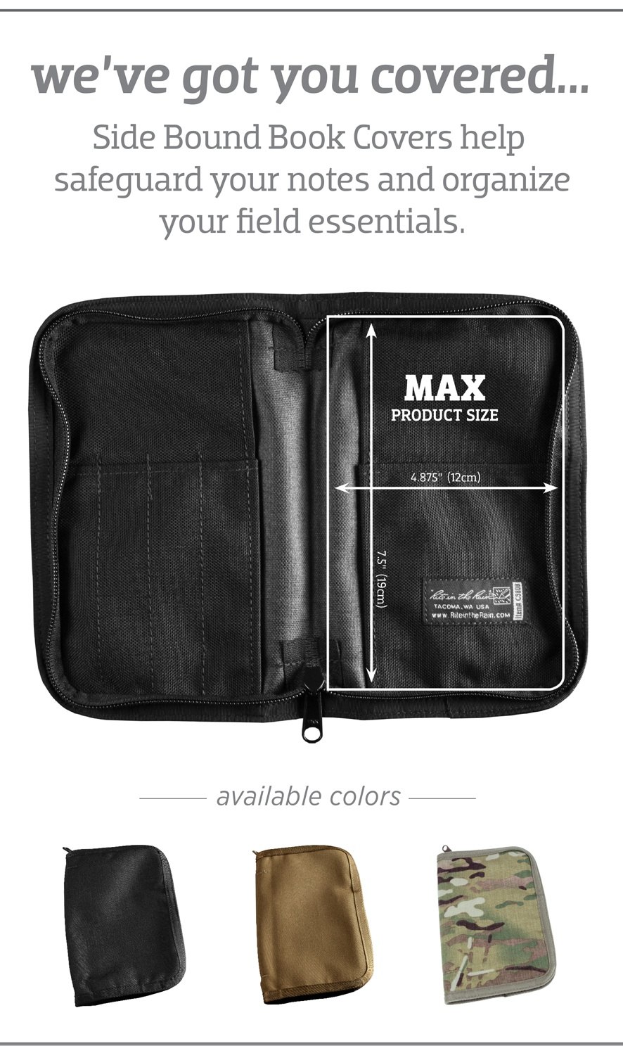 side bound notebook cover
