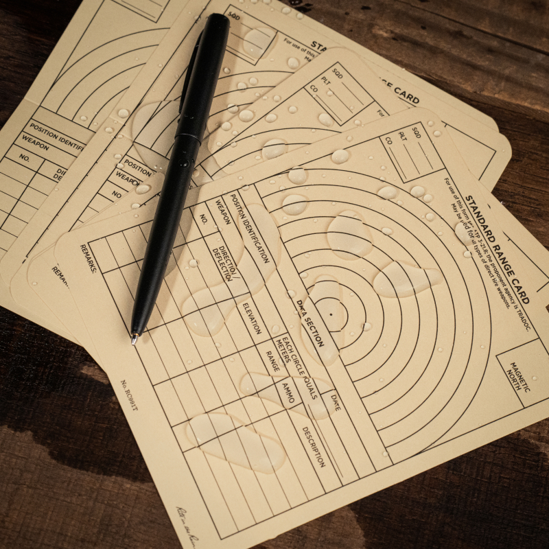targets and ball point pen.